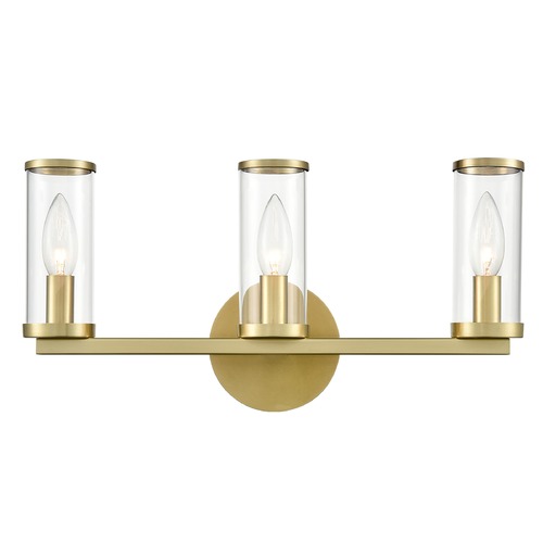 Alora Lighting Revolve Natural Brass Bathroom Light by Alora Lighting WV309033NBCG