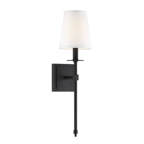 Savoy House Monroe Matte Black Sconce by Savoy House 9-302-1-89