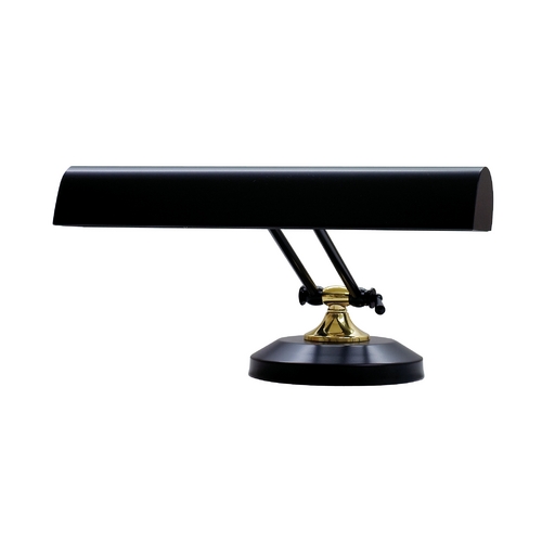House of Troy Lighting Upright Piano Lamp in Black & Brass by House of Troy Lighting P14-250-617