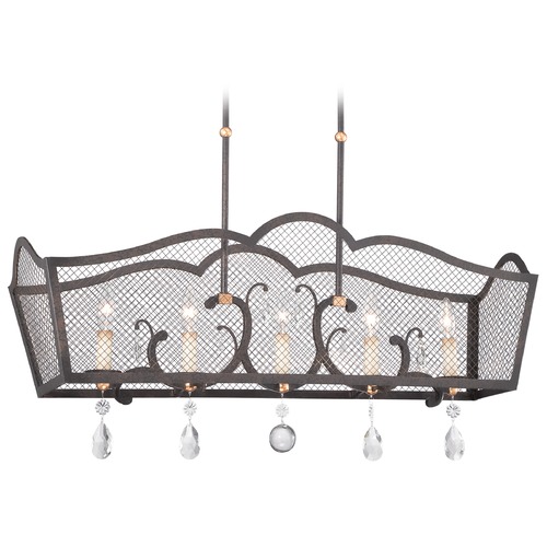 Metropolitan Lighting Cortona French Bronze with Gold Highlight Linear Light by Metropolitan Lighting N7107-258B