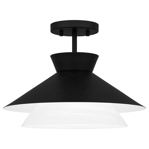 Quoizel Lighting Quoizel Lighting Lionel Matte Black Semi-Flushmount Light QSF6171MBK