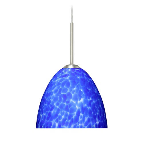Besa Lighting Besa Lighting Sasha II Satin Nickel LED Mini-Pendant Light 1BT-757286-LED-SN