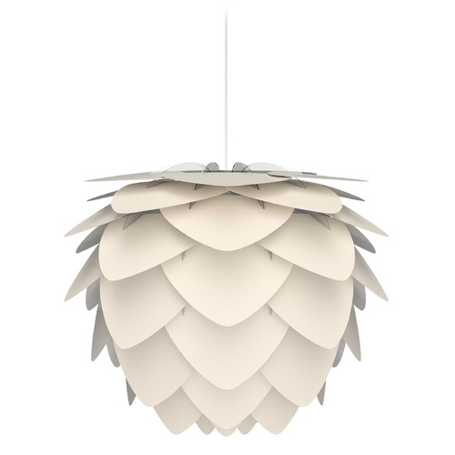 UMAGE White Pendant Light with Pearl White Metal Shade 2127_4007