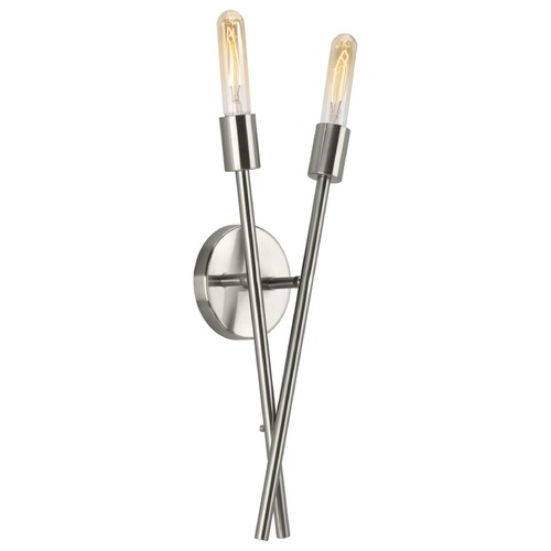 Progress Lighting Astra Brushed Nickel Sconce by Progress Lighting P710027-009