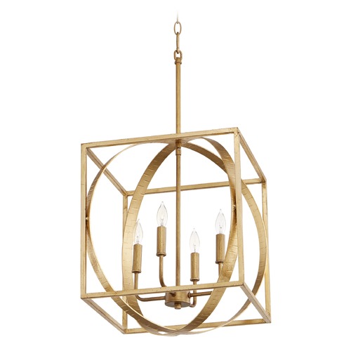 Quorum Lighting Gold Leaf Pendant by Quorum Lighting 8150-4-74