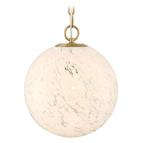 Designers Fountain Lighting Designers Fountain Wine Flower Brushed Gold Pendant Light with Globe Shade D329M-11P-BG