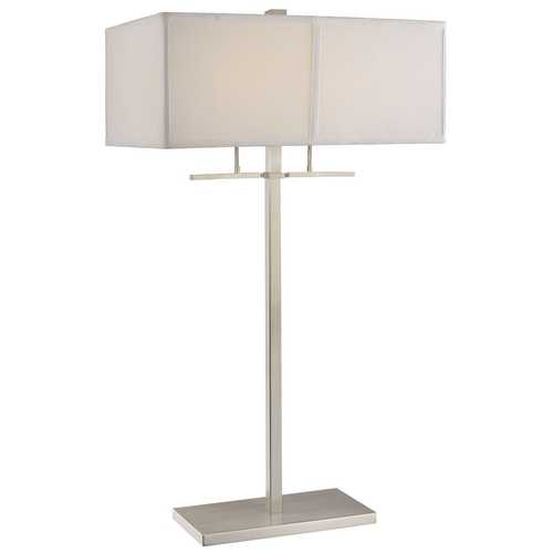 Design Classics Lighting Two-Light Table Lamp with Shade 6092-09 / SH7370