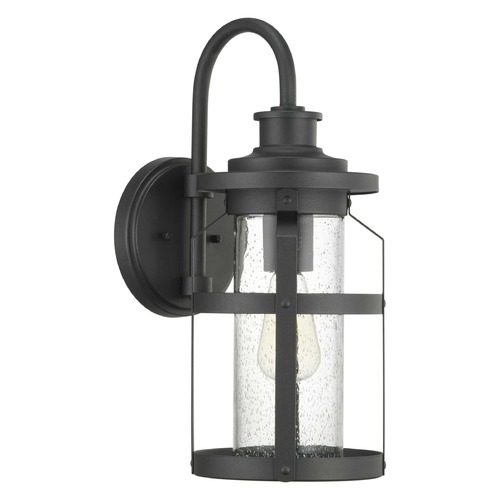 Progress Lighting Haslett Black Medium Outdoor Wall Light by Progress Lighting P560095-031