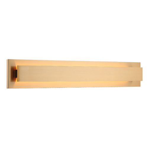 Matteo Lighting Baretta Aged Gold Brass LED Sconce by Matteo Lighting S11125AG