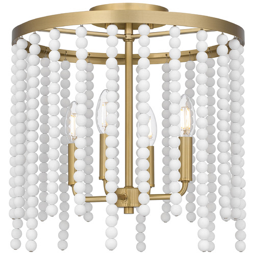 Quoizel Lighting Quoizel Lighting Apelle Aged Brass Semi-Flushmount Light APE1716AB