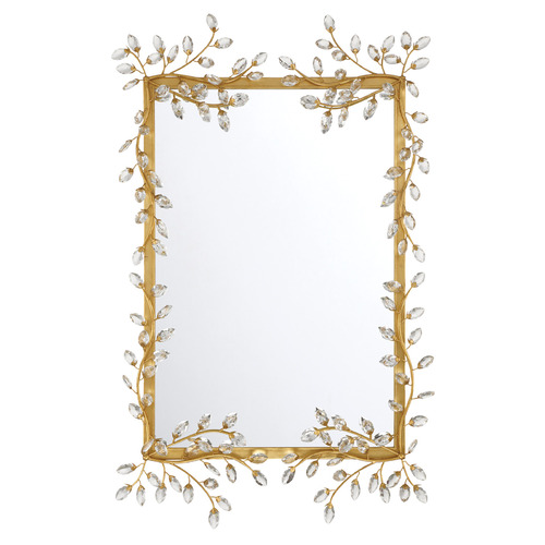 Currey and Company Lighting Forget-Me-Not Rectangle 31.5-Inch Decorative Mirror 1000-0161