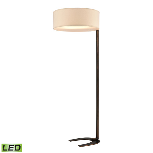 Elk Lighting Elk Lighting Pilot Bronze LED Floor Lamp with Drum Shade D4700-LED