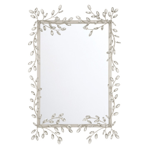 Currey and Company Lighting Forget-Me-Not Rectangle 31.5-Inch Decorative Mirror 1000-0162