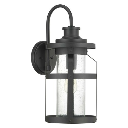 Progress Lighting Haslett Black Large Outdoor Wall Light by Progress Lighting P560096-031