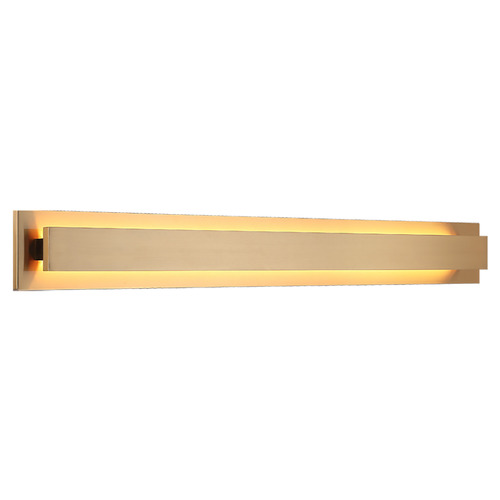 Matteo Lighting Baretta Aged Gold Brass LED Sconce by Matteo Lighting S11135AG