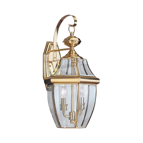 Generation Lighting Lancaster 20.50-Inch Outdoor Wall Light in Polished Brass by Generation Lighting 8039-02