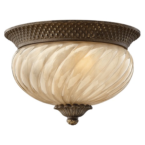 Hinkley Plantation 12-Inch Flush Mount in Pearl Bronze by Hinkley Lighting 2128PZ