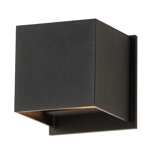 ET2 Lighting Alumilux Cube LED Outdoor Wall Sconce in Black by ET2 Lighting E41308-BK