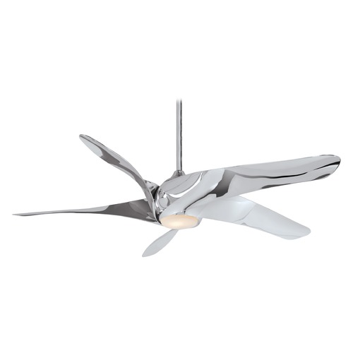 Minka Aire Artemis XL5 62-Inch LED Fan in Liquid Nickel by Minka Aire F905L-LN