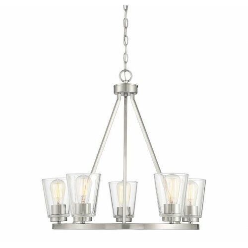 Savoy House Calhoun 5-Light Chandelier in Satin Nickel by Savoy House 1-1021-5-SN