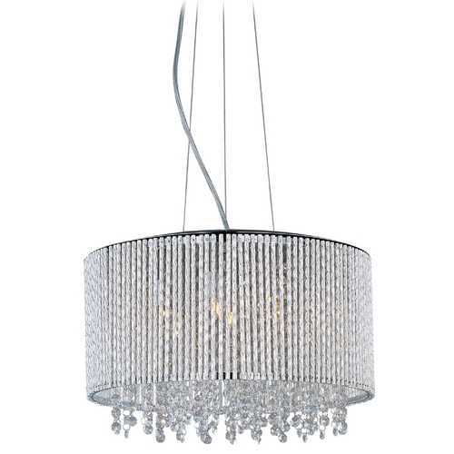 ET2 Lighting Spiral 16.75-Inch Wide Crystal Pendant in Chrome by ET2 Lighting E23135-10PC