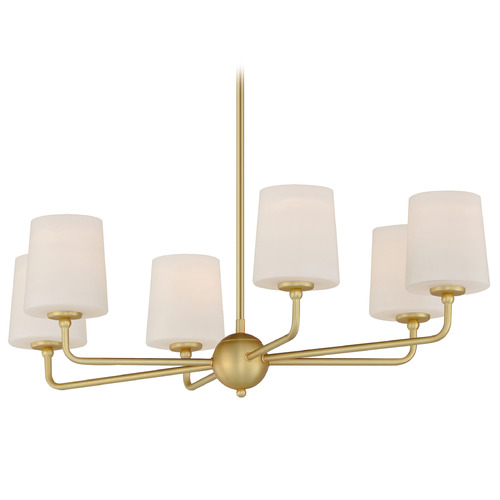 Maxim Lighting Maxim Lighting Bristol Satin Brass Chandelier 12096SWSBR