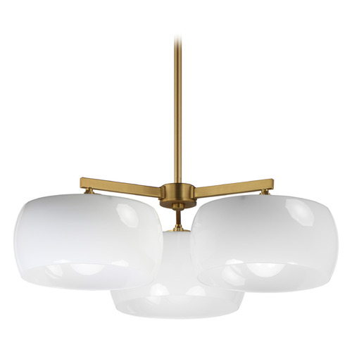 Maxim Lighting Maxim Lighting Glazed Natural Aged Brass Chandelier 26143WTNAB