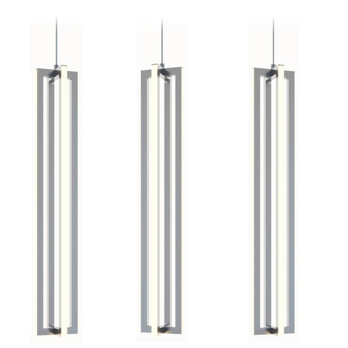AFX Lighting Afx Lighting Cass Satin Nickel LED Multi-Light Pendant CSSP24L30D1SNLNR3