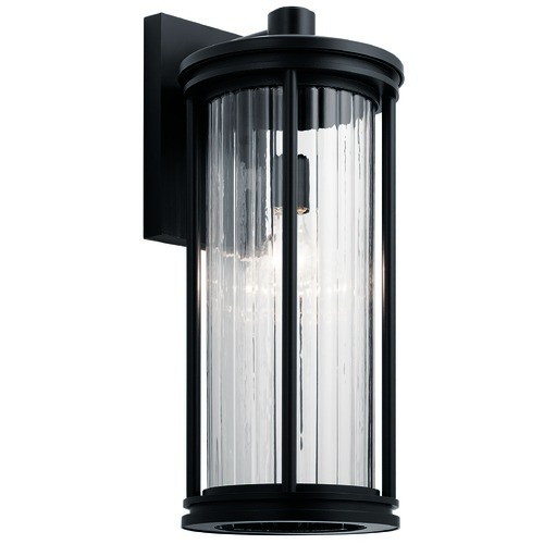 Kichler Lighting Barras 20-Inch Black Outdoor Wall Light by Kichler Lighting 59024BK