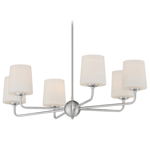 Maxim Lighting Maxim Lighting Bristol Satin Nickel Chandelier 12096SWSN