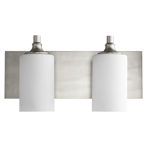 Quorum Lighting Celeste Satin Nickel Bathroom Light by Quorum Lighting 5009-2-65