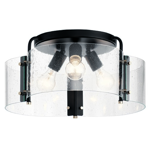 Kichler Lighting Thoreau 18-Inch Black Semi-Flush Mount by Kichler Lighting 42955BK