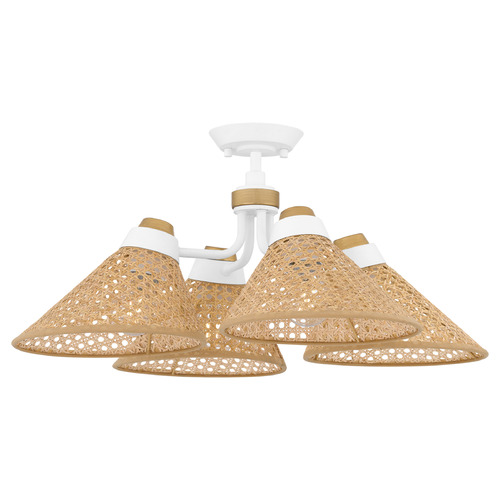 Quoizel Lighting Quoizel Lighting Graft Matte White Semi-Flushmount Light QSF6218W