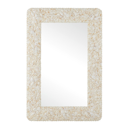 Currey and Company Lighting Turbinella Rectangle 32.5-Inch Decorative Mirror 1000-0168
