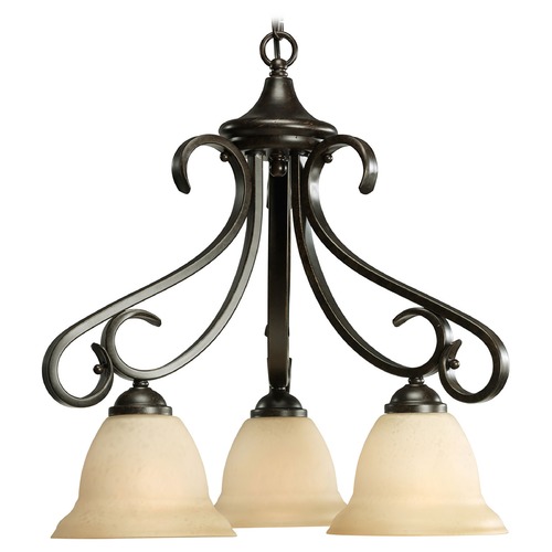 Progress Lighting Torino 19-Inch Chandelier in Forged Bronze by Progress Lighting P4405-77
