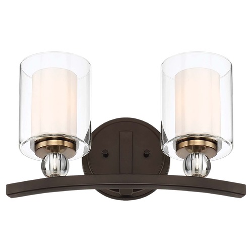 Minka Lavery Studio 5 Painted Bronze with natural Brush Bathroom Light by Minka Lavery 3072-416