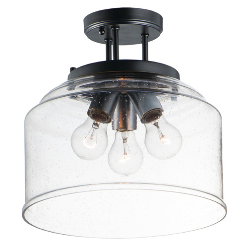 Maxim Lighting Maxim Lighting Acadia Black Semi-Flushmount Light 12271CDBK