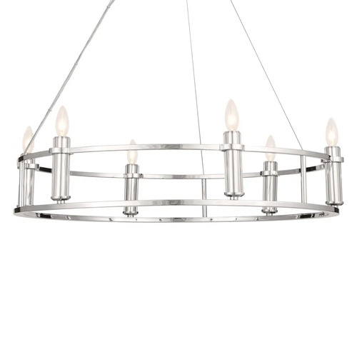 Kichler Lighting Rosalind 33.25-Inch Chandelier in Polished Nickel by Kichler Lighting 52490PN