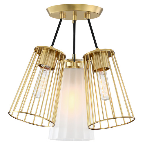 Designers Fountain Lighting Designers Fountain Liana Brushed Gold Semi-Flushmount Light D328M-SF-BG