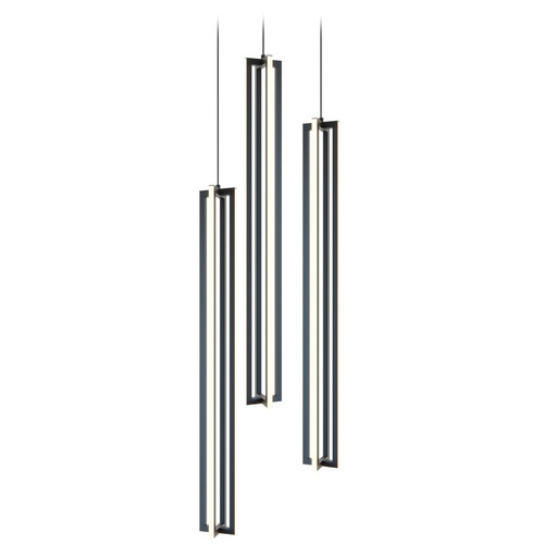 AFX Lighting Afx Lighting Cass Black LED Multi-Light Pendant CSSP36L30D1BKRND3