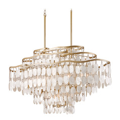 Corbett Lighting Dolce Champagne Leaf Island Light