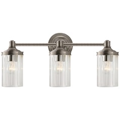 Alexa Hampton Ava Triple Sconce in Antique Nickel by Visual Comfort Signature