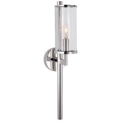 Kelly Wearstler Liaison Single Sconce in Nickel by Visual Comfort Signature