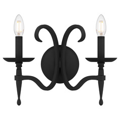 Quoizel Lighting Octavia Earth Black Sconce