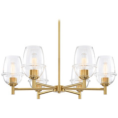 Designers Fountain Summer Jazz Brushed Gold Chandelier