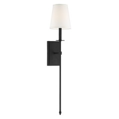 Monroe Matte Black Sconce by Savoy House