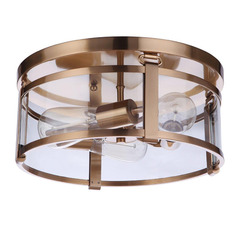 Elliot Satin Brass Flush Mount by Craftmade Lighting