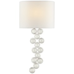 Julie Neill Milazzo Right Sconce in Silver Leaf by Visual Comfort Signature