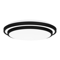 Irving LED Semi-Flush Mount in Matte Black by Quoizel Lighting