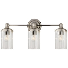 Alexa Hampton Ava Triple Sconce in Polished Nickel by Visual Comfort Signature
